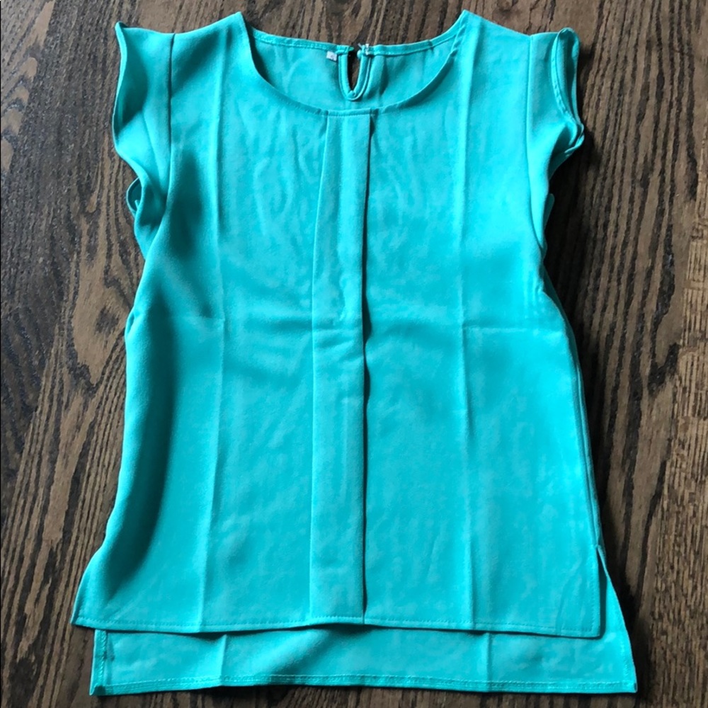 Green Silk Blouse